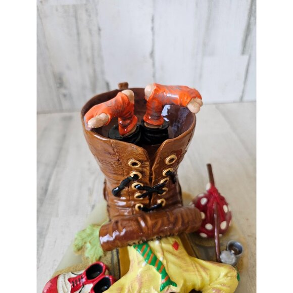 Ron Lee hobo boot clown emmett kelly sleeping 1994 gold circus figurine statue v - Picture 3 of 10